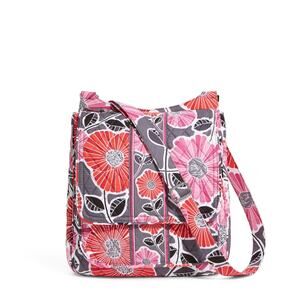 NEW Vera Bradley Mailbag CrossBody Purse Cheery Blossoms Bag Handbag IPad Tablet